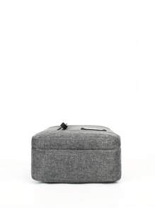 1pc Fashion Boys' Solid Color Crossbody Bag, Casual Small Shoulder Bag, Phone Wallet, Key Coin Pouch, Zipper Design, Suitable For Shopping, Gatherings, Festivals, Celebrations, Entertainment, Vacation, Perfect Gift For Boys, Teenagers, Students, And Expressing Gratitude - Yellow Zipper Small Square Bag - View 5