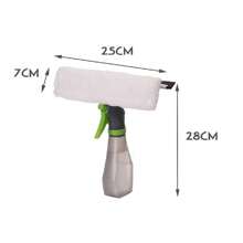 Rodo Limpa Vidro 3em1 Spray Regulável Mop Microfibra Lavável