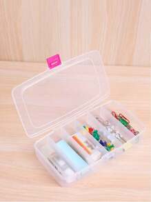 5PCS Storage Box, 5 Compartment And 6 Compartment Clear Visible Plastic Accessory Compartment Clear Container, 5 Compartment 6 Compartment Fixed Storage Box, 5 Compartment 6 Compartment Transparent Plastic Box, Jewelry Item Box, Gadget Parts Box, Packaging Box, Compartment Craft Box, Adjustable For Bead Artwork DIY Crafts Jewelry Fishing Tools Bead Storage