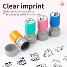 Cute Cat Pet Stamp, DIY Peripheral Stamps, Cartoon Stamp For Cute Journals, Adorable Cat Style, Educational Teacher & Parent Stamps