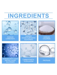 Clothes Detergent Mild Oil Stains Stains Odor Cleaning Machine Washing Hand Washing Cleaning Agent - Blue - View 6