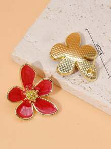 1 Pair Women's Elegant Flower Vintage Design Fashion Earrings