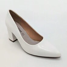 Damen minimalistische Mode-Lässig-Alltagsschuhe mit stylischen High Heels - Weiss - Übersicht 1