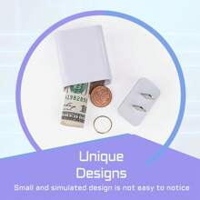 Hidden Safe Hidden Compartment Diversion Safe Secret Hidden Storage Keep Your Money Keys Jewelry- White