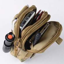 Bolsa de cintura multifuncional para deportes al aire libre, bolsa de cintura impermeable de camuflaje para accesorios de ciclismo, bolsa para teléfono móvil.