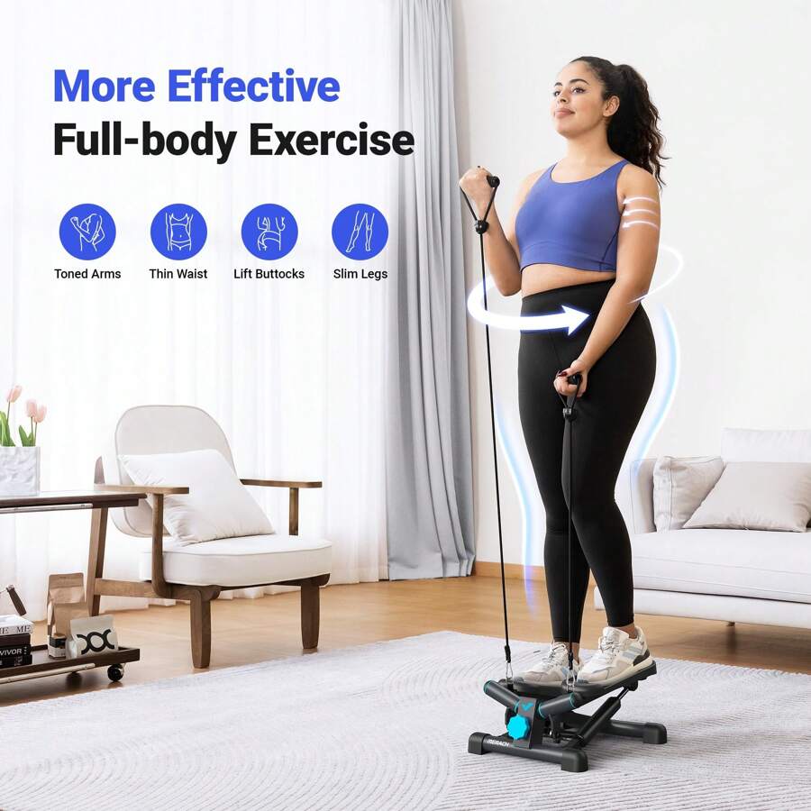 DLPIN Steppers For Exercise At Home - Mini Stair Stepper Machine With