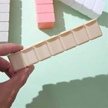1 pièce/4 pièces Boîte à pilules portable de 7 jours, organisateur de médecine hebdomadaire de forme oblongue