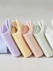 Random 7 Pairs Of Women's Spring And Summer Colorful Dopamine Daily Commuting Casual Versatile Socks