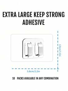 50pcs Outdoor String Light Hooks With Adhesive Strips - Waterproof, UV-Resistant, Non-Damaging, Tool-Free Installation, Suitable For Christmas, Patio, Garden, Balcony Decoration,Bathroom Shelf,Hangers Hooks Hanger,Wall Pictures,White Hook,Black,Sticky Wall Hooks,Purse Hanger Wall,Wall Hangings,Picture Frame Hooks