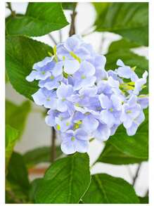 Arbre à fleurs d'hortensia artificiel, 4 pieds/5 pieds de haut, faux arbre d'hortensia décoratif en pot, arbre artificiel moderne et réaliste pour salon, maison, bureau