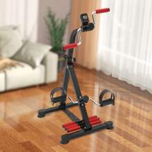 ONEUTRALON Pedal Exerciser Bike, Fitness Bike, Exerciser Bike,Pedal Exerciser Bike Hand Arm Leg And Knee Stroke Recovery Equipment, Elderly Physical Therapy Sit Exercise - màu đen - Xem 11