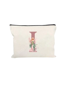 1 Túi đựng đồ trang điểm màu trắng in chữ màu hồng có cánh hình cô gái, chữ màu hồng A-Z, Túi đựng đồ dùng cá nhân du lịch cho tiệc cưới, đồ dùng học tập, đồ dùng du lịch, đồ trang điểm thiết yếu, túi đựng mỹ phẩm, đồ dùng ngày lễ, túi đựng đồ trang điểm, túi đựng đồ trang điểm, đồ dùng trang điểm, đồ dùng đựng đồ trang điểm, đồ dùng trang điểm, ngày lễ, mùa đông, họa tiết da báo, chó xúc xích, quà tặng cho phụ nữ - trắng - Xem 23