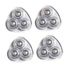 Set de 4/8 piezas de ruedas giratorias de 360° de material principal de acero - Ruedas autoadhesivas de uso intensivo, prácticas para mover cajas de almacenamiento, muebles, botes de basura y carros con cajones de plástico, útiles escolares, de vuelta al colegio