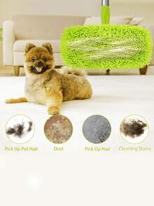 可重复使用干扫布超细纤维湿拖把垫，扫地拖把替换扫地拖把垫替换芯适用于硬木地板清洁，用于拖地（不含拖把），超强吸水海绵替换套适用于家用干湿旋转浴室拖把