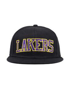 1pc, Gothic Style LAKERS Letter Embroidered Baseball Cap,Baseball Game Fits,Basketball,Fall Fits,Sports Style,90's Outfit,Bright Colors,Flat Brim Hat,Adjustable Casual Dad Hat Sports Sun Hat For Women & Men, Sun Protection Casual Cap For Travels, Parties And Beach