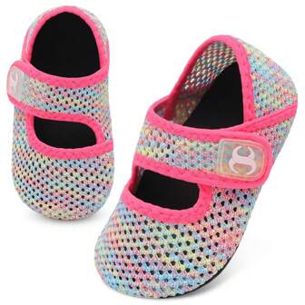 新款儿童透气网眼水上鞋 - 轻便、防水、时尚，适合春夏沙滩运动、水上游戏、山地探险，非常适合徒步旅行、户外/室内