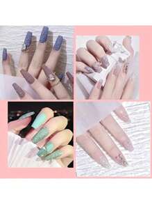 USB Electric Nail Drill Kit, Nail Polishing, Manicure And Pedicure, 6pcs Nail Files Sanding Bands Nail Art Pen - Multicolor - View 6