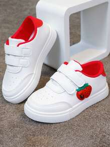 儿童春季新款熊猫图案运动鞋，幼儿男童/女童步行鞋 - 紅色 - 查看 4