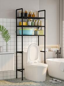 1 Pc 3-Tier Household Toilet Rack, Freestanding Bathroom Storage Organizer Shelf, Home Decor