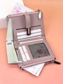 Women Short Wallet PU Leather Soft Animal Retro Prints Patchwork Luxury Large Capacity Multi Card Slots Card Holder Coin Pouch Compact Zippered Purse For Young Girls Suitable As Holiday Gift For Women Wallet Mini Wallet Purse Wallet Small Wallet