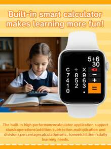 Hot 1 Pc Silicone Strap Sports Smart Watch For Teenagers, 1.44" Touchscreen Electronic Smart Watch With Call Function, Pedometer, Calorie Tracking, Multiple Sports Modes, Alarm & Notification For Android & IOS, Suitable For Gifts, Sports, School, Party And More, Multiple Strap Options - Multicolor - View 4