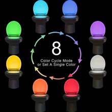 1 lampada da toilette a induzione multicolore, adatta per la decorazione del bagno, aggiunge colore al bagno, alimentata a batteria (batteria non inclusa)