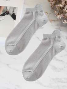 3 Pairs Men's Breathable Mesh Ankle Socks, Low Cut, Anti-Odor, Quick-Drying, Lightweight Summer Sports Socks Designed For Workout, Leisure, Business