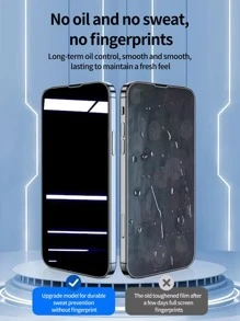 2 pièces Film de protection d'écran de téléphone anti-espionnage en verre trempé compatible avec Apple 6/6s,7/8/Plus,X/Xs/XS Max,11/11pro/11 Pro Max,12mini/12/12 Pro/12 Pro Max,13/13mini/13 Pro/13 Pro Max,14/14 Plus/14 Pro/14 Pro Max,15/15Plus/15Pro/15Promax Cadeau pour l'anniversaire, la famille, les amis Verre trempé, protecteur d'écran de téléphone, accessoires de téléphone