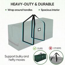 7.5 Ft Extra Large Christmas Tree Storage Bag With Reinforced Handles And Dual Zippers For Wide Opening (Green),Boho Vibes
