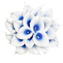 4/10/20 Piezas Flores Artificiales de Cala Lili, Flores de Cala Lili Realistas de Textura Simulada para Decoración del Hogar, Jardín, Oficina, Fiesta, Boda, Ramo, Centro de Mesa, Pascua - Multicolor - Ver 86