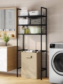 1 Pc 3-Tier Household Toilet Rack, Freestanding Bathroom Storage Organizer Shelf, Home Decor