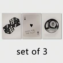 3 件套黑白墙艺术画廊墙套装美学艺术印刷品墙壁，Y2k 艺术公寓装饰宿舍印刷品，无框 - 彩色 - 查看 11