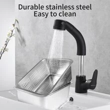 Youyijia Washing Up Bowl Set, 2-In-1 Washing Up Bowl & Strainer Bowl, Stainless Steel Dish Tub With Colander, For Washing Rice And Draining, Vegetable And Fruit Food Preparation (Medium) - Medium - View 1