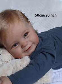 20 Inch Lifelike Reborn Baby Doll, 3D Painted Skin With Visible Veins Vinyl Limbs, Handmade Art Doll Just Like A Real Baby - Collectible Art Doll Christmas Gift/Birthday Gift/Thanksgiving Gift