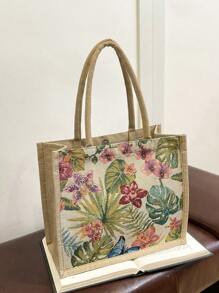 Women's Fashion Large Capacity Tote Handbag - White - View 2