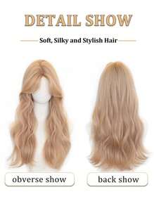 XIXISNOW Long Curly Fblonde Wigs 26 Inch For Women Cosplay Party Daily Wear Synthetic Heat Resistant Wigs