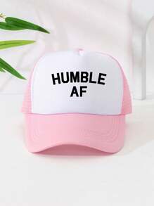 1pc Unisex Printed Decorative Truck Driver Hat, Baseball Cap, Sun Hat, Dad Hat, Suitable For Everyday Use, Outdoor, Travel, Hiking