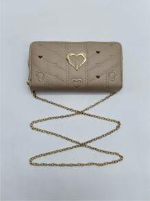 Women's Wallet Bag Shoulder Strap Wallet Large Capacity. - Beige - View 1