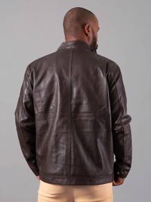 Men's Slim Fit Leather Jacket Imported Cold Weather