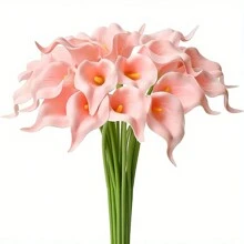 4/10/20 Piezas Flores Artificiales de Cala Lili, Flores de Cala Lili Realistas de Textura Simulada para Decoración del Hogar, Jardín, Oficina, Fiesta, Boda, Ramo, Centro de Mesa, Pascua - Multicolor - Ver 95