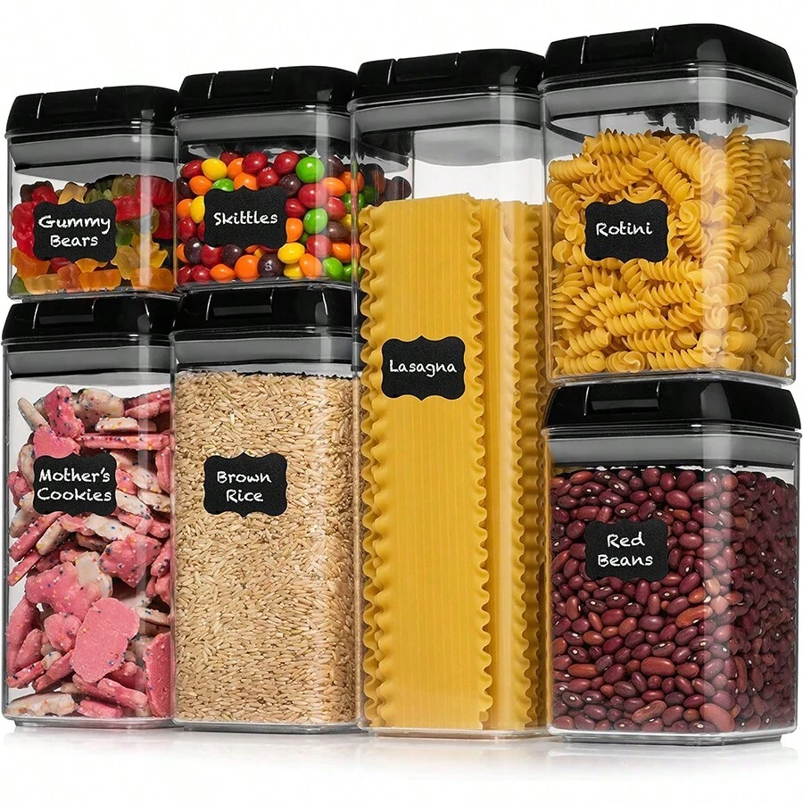 Airtight Food Storage Container - -mcirco 7 Pcs  Pla