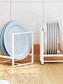 Dish Drain Rack, 1 Kitchen Dish Rack, Dish And Utensil Sorting And Storage Rack, Layered Storage Accessory Cabinet Rack, Kitchen Organizer, Portable Pot Rack, Suitable For Cabinets And Counters