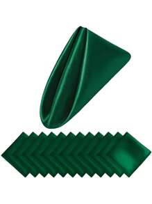 6/12/24/1pc Guardanapos de cetim, guardanapos de jantar quadrados, guardanapos de mesa macios resistentes a manchas e rugas para decoração de jantar de festa de casamento romântica, 16,92 polegadas, decoração de cozinha, guardanapos de decoração de Páscoa, guardanapos de pano