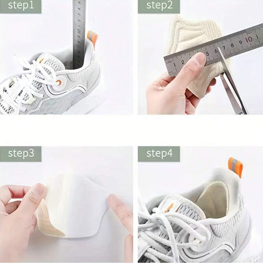 12pcs New Sports Shoe Heel Pad, Adjustable Anti-Slip Foot Cushion, Heel