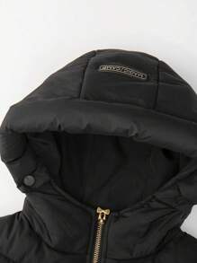 Annil Winter Mid - Length And Long - Length Down Jackets For Tween Girls In Children's Wear - Black - View 4