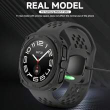 Capa Protetora de Silicone Compatível com Samsung Galaxy Watch 7 Ultra, Capa Protetora de TPU Macio para Relógio Ultra 47mm Acessórios