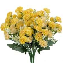 1/3/80 浪漫人造绣球花中心装饰摆件，塑料花球，菊花，康乃馨仿真叶，适用于婚礼、房间、家居、酒店、派对、新年礼物、花束、情人节、客厅、卧室、桌面、新娘捧花、户外花园 - 紫色 - 查看 1