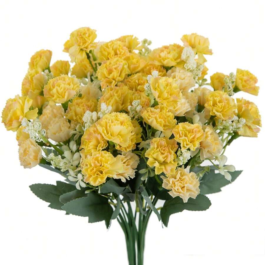 1/3/80 浪漫人造绣球花中心装饰摆件，塑料花球，菊花，康乃馨仿真叶，适用于婚礼、房间、家居、酒店、派对、新年礼物、花束、情人节、客厅、卧室、桌面、新娘捧花、户外花园 - 紫色 - 查看 1