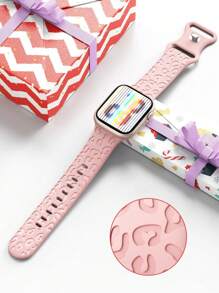 Dây đeo đồng hồ họa tiết da báo và hoa văn, tương thích với Apple Watch 49mm 45mm 44mm 42mm 41mm 40mm 38mm 46mm, Dây đeo silicon thể thao chống nước họa tiết da báo, dây đeo thay thế tương thích với Series 11 10 9 8 7 6 5 4 3 2 1 SE dành cho nữ - Màu cát bùn - Xem 7