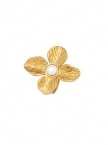 1/10 件不锈钢戒指套装镀层，镶嵌人造锆石、珍珠、绿松石、不对称几何、心形、花朵、星形设计、可调节开口，适合海滩、度假、情人节、情侣、朋友、礼物、女性日常佩戴、妈妈、母亲、母亲节、礼物